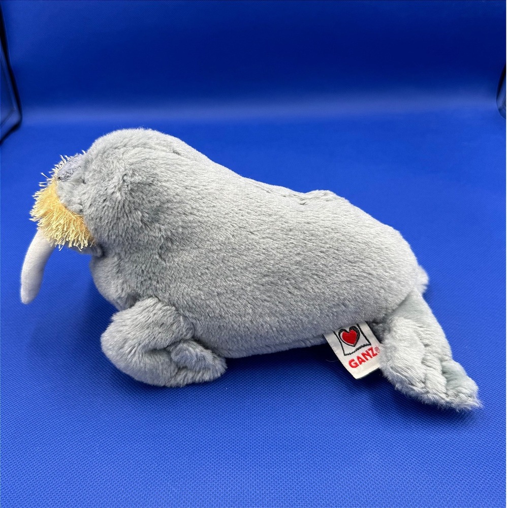 Ganz Webkinz Walrus HM332 Plush Grey Stuffed Animal NO CODE Collectible Toy Y2K